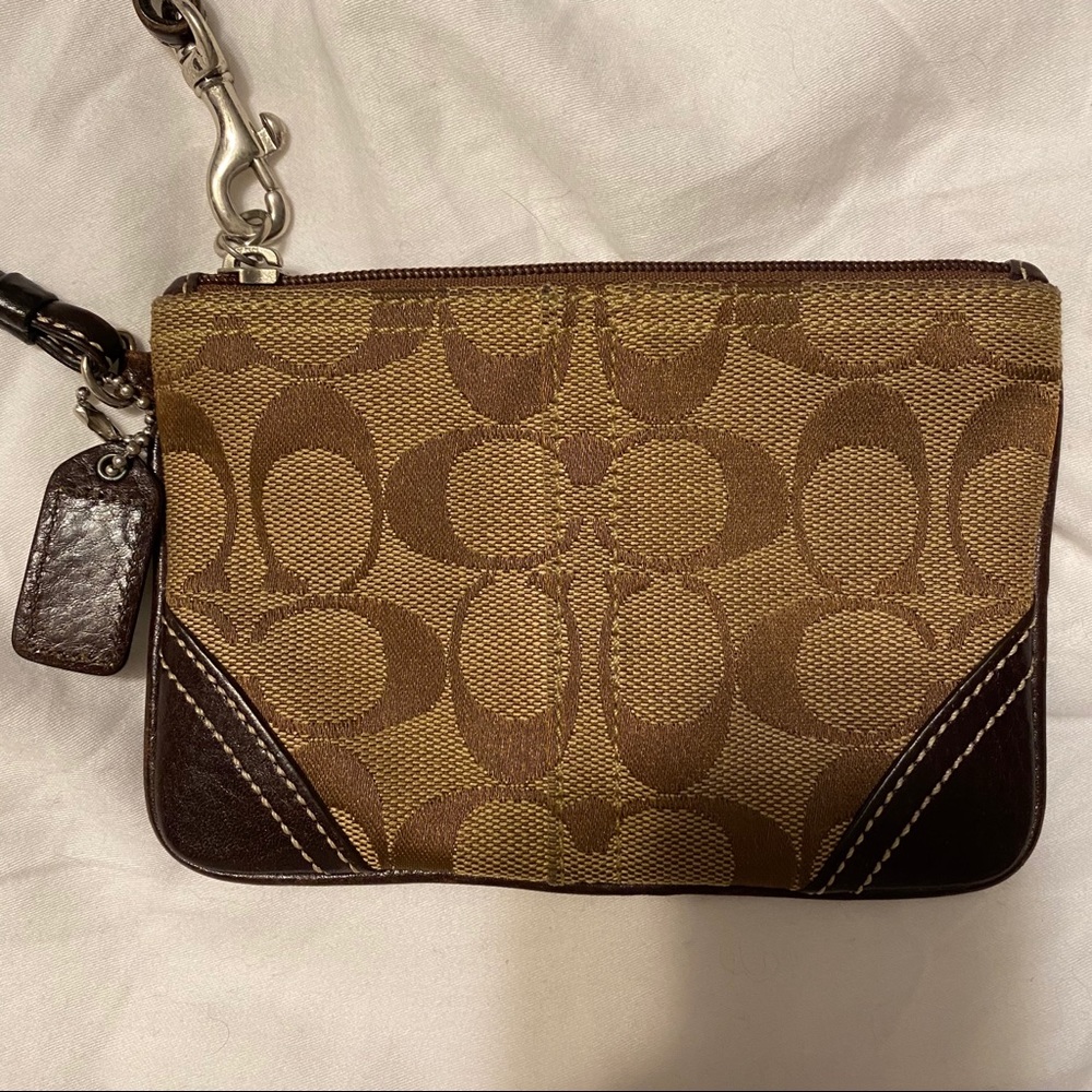 Classic Coach Wristlet